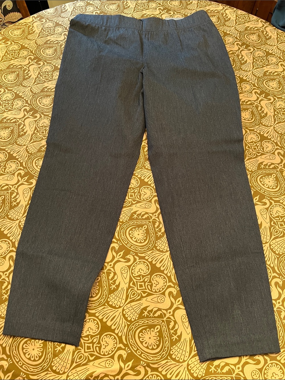 Talbots Women's Charcoal Skinny Ankle Pull On Dress Pants
